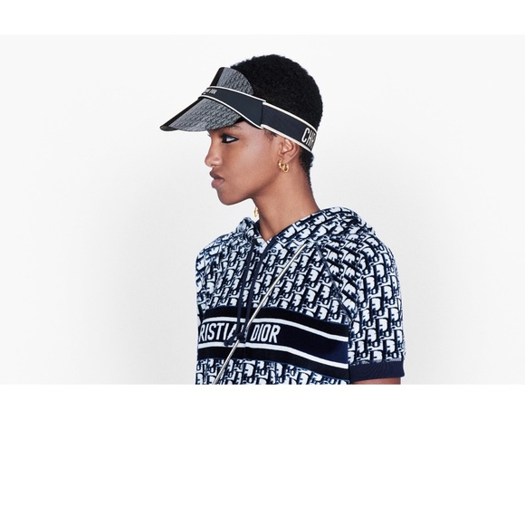 New Authentic Dior DiorClub1 monogram adjustable visor hat - Picture 2 of 8